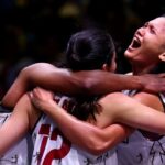 Timnas Basket Putri meraih medali perunggu di ajang FIBA 3x3 Asia Cup 2022. Foto: Getty Images/Yong Teck Lim